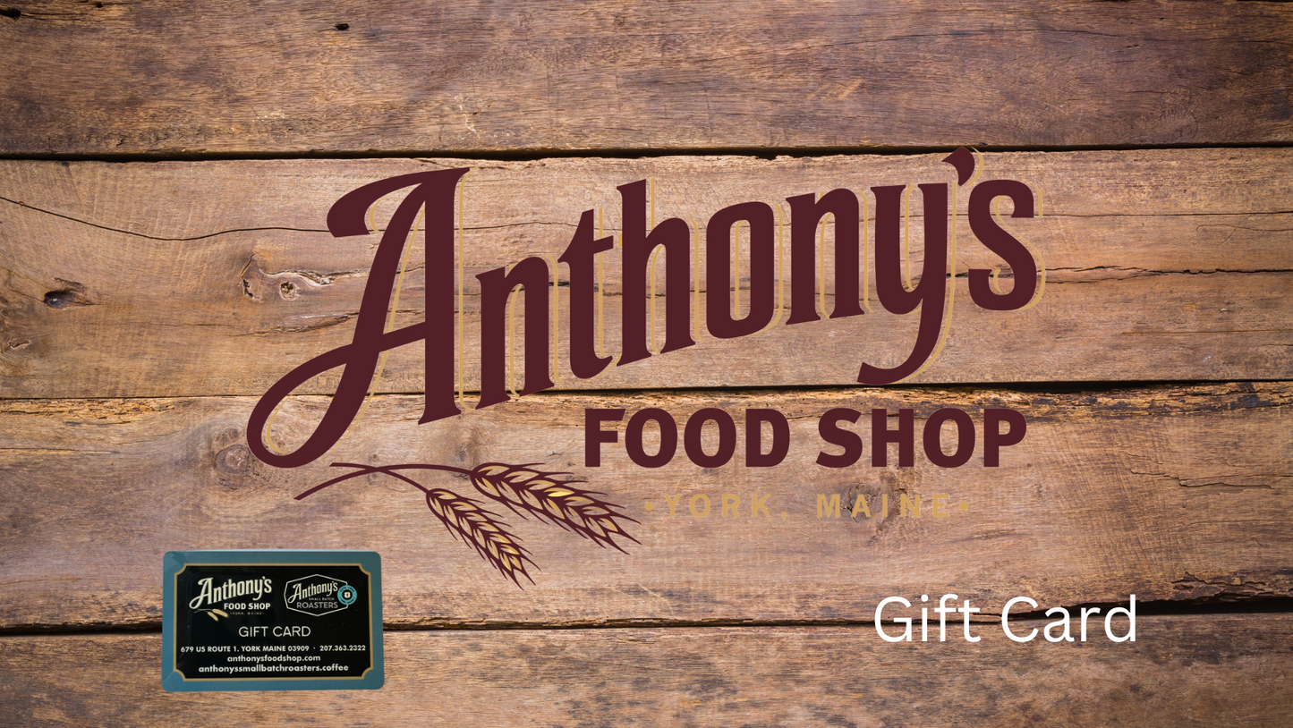 Anthony's Food Shop Physical Gift Card