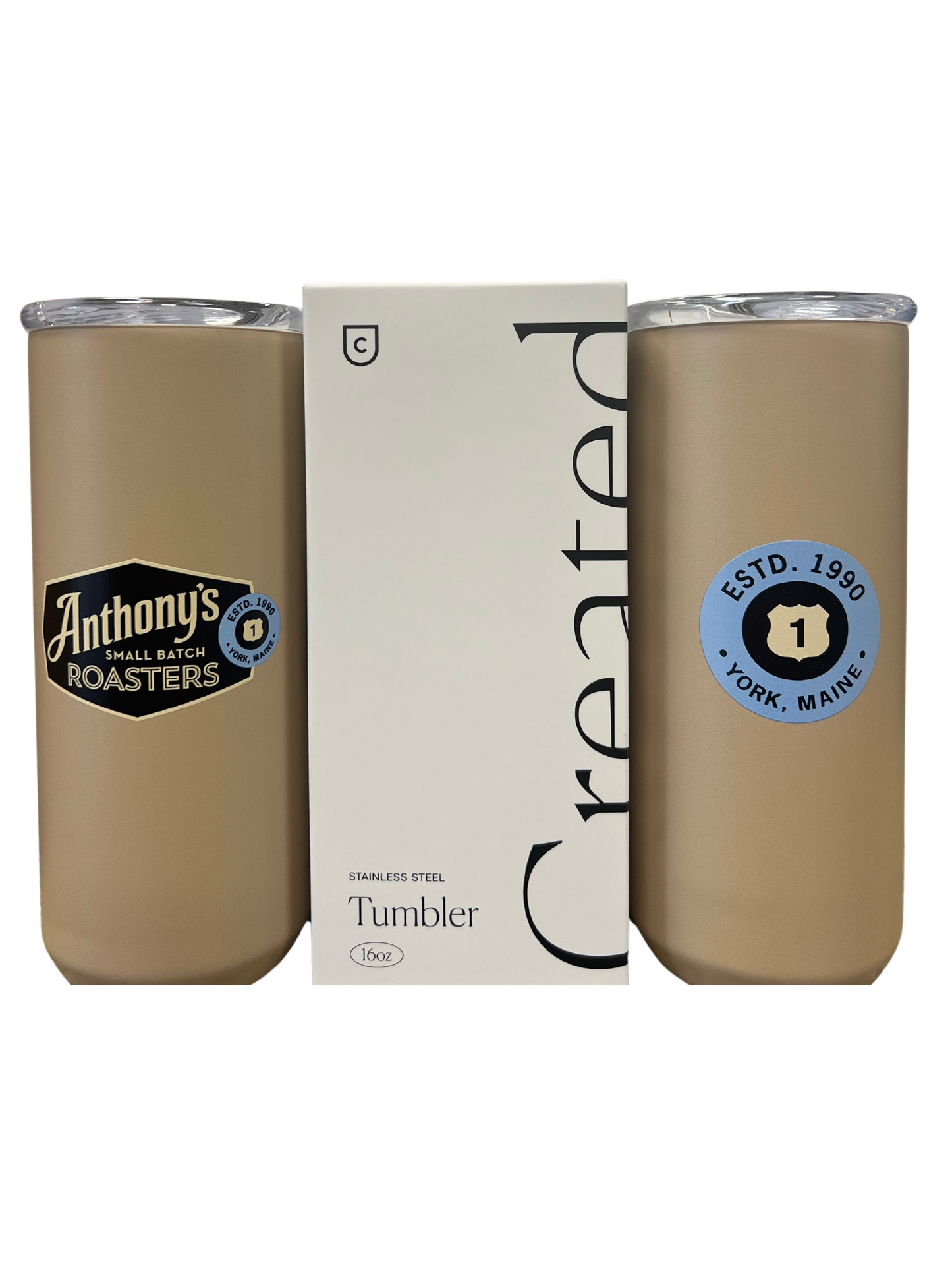 16oz STAINLESS STEEL TUMBLER - Desert Tan