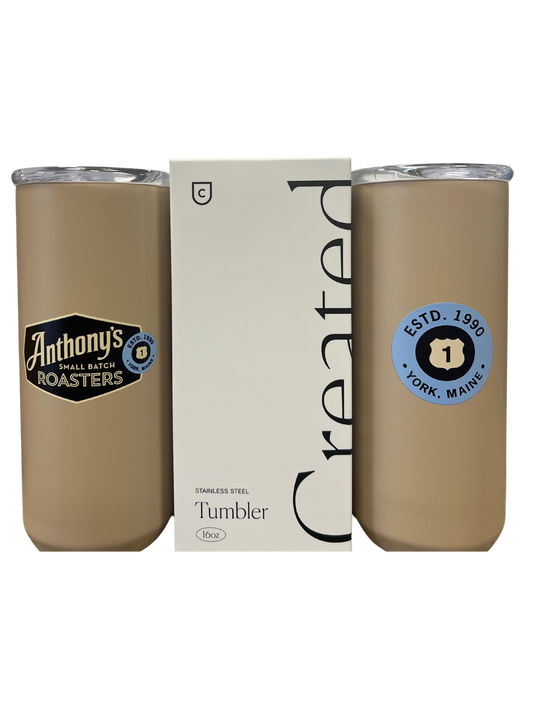 16oz STAINLESS STEEL TUMBLER - Desert Tan